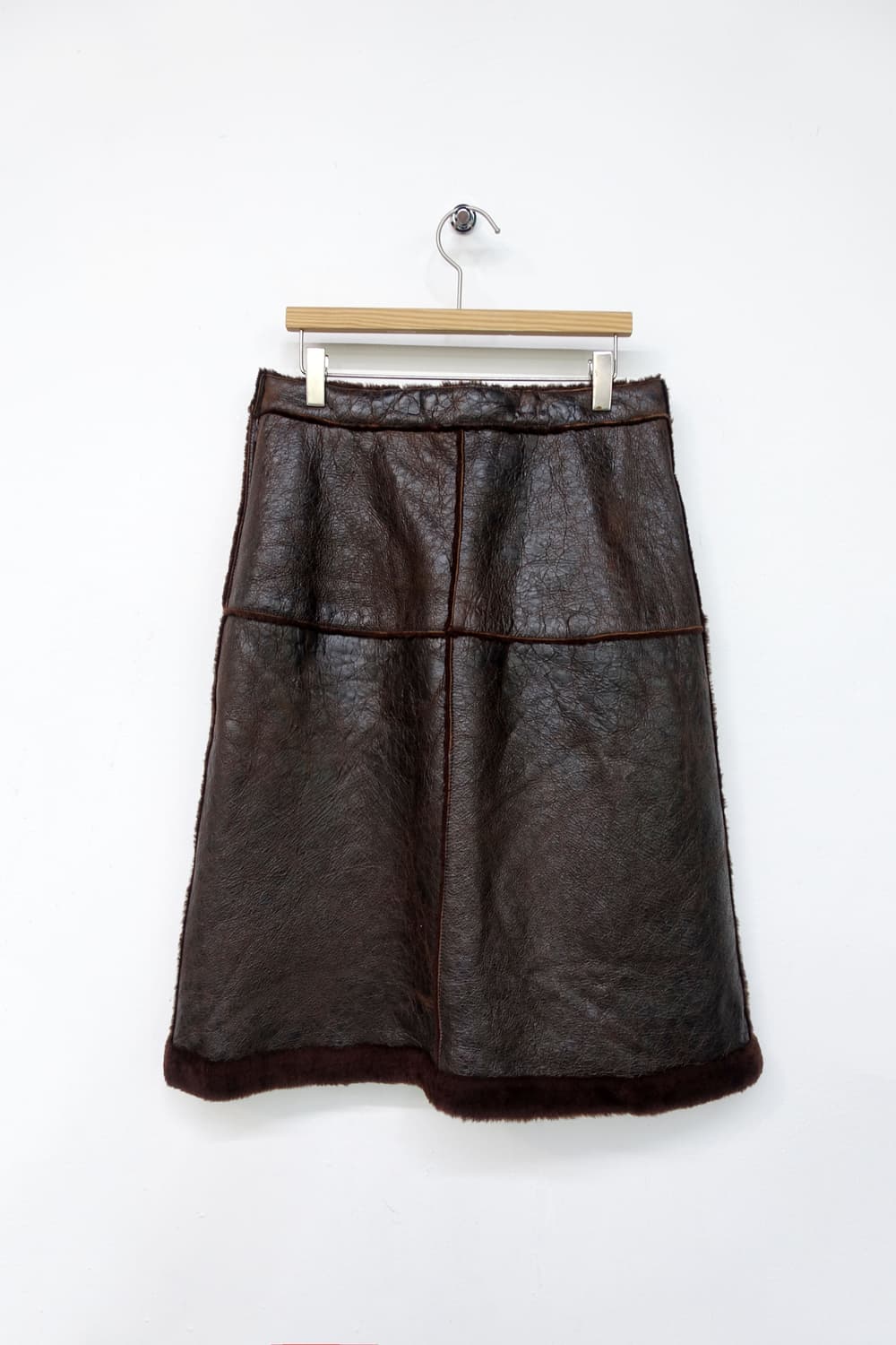 랑방 무스탕 스커트 상품이미지5