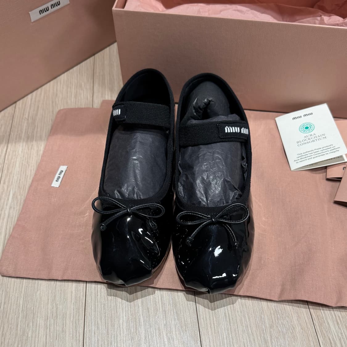 미우미우 발레리나 플랫슈즈 35반 상품이미지3