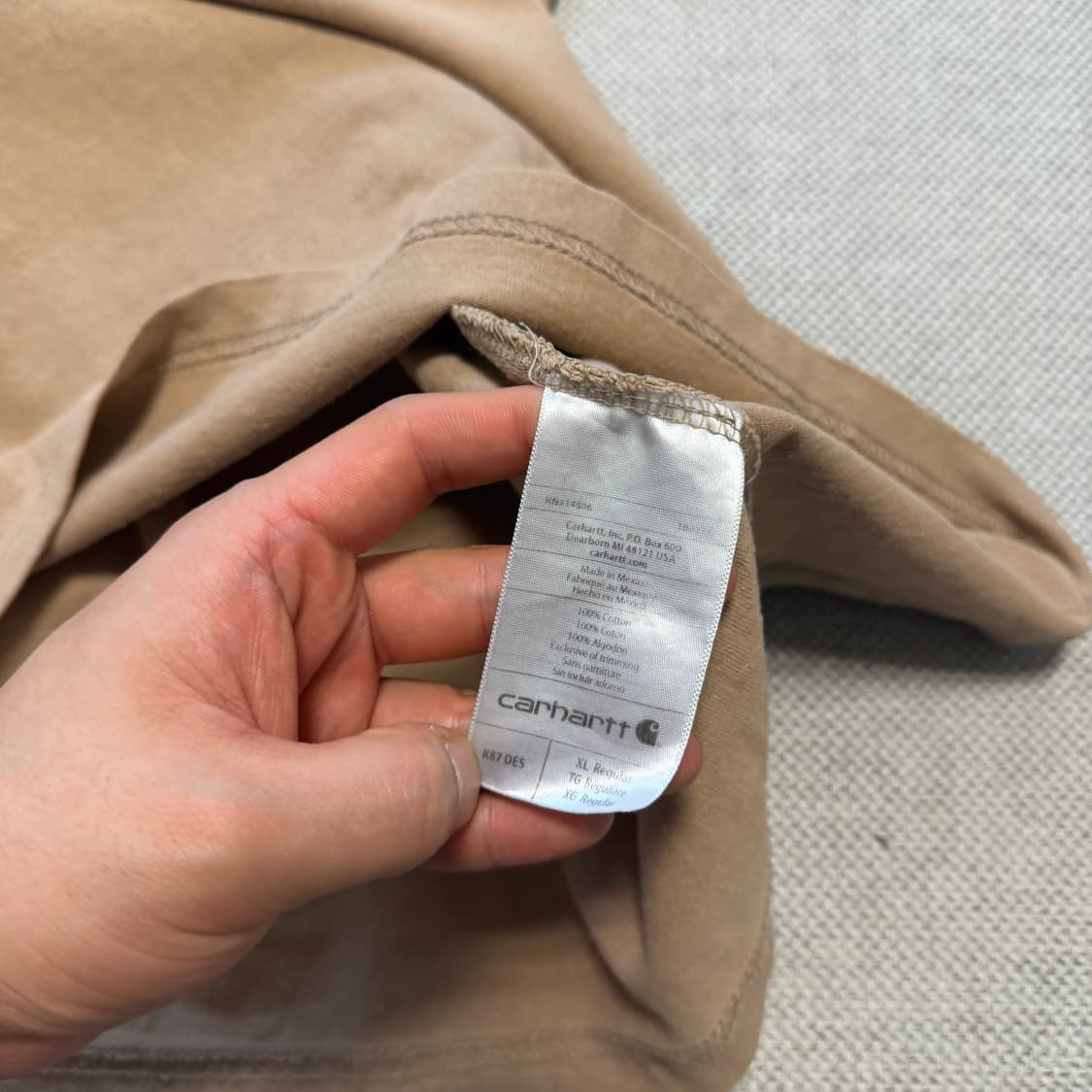 칼하트 오리지널 핏 포켓 반팔티 상품이미지3