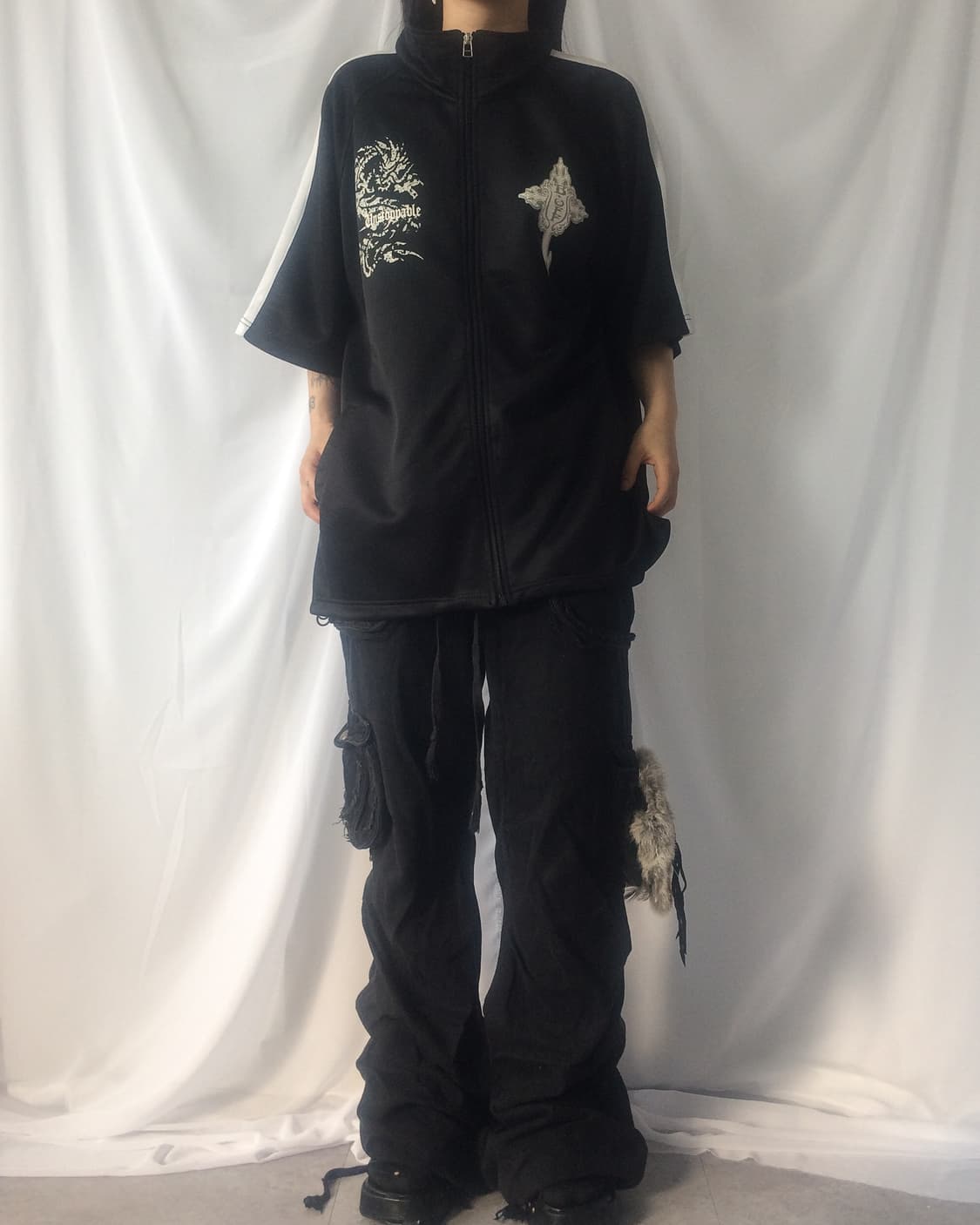 Back printing point track zip up 상품이미지5