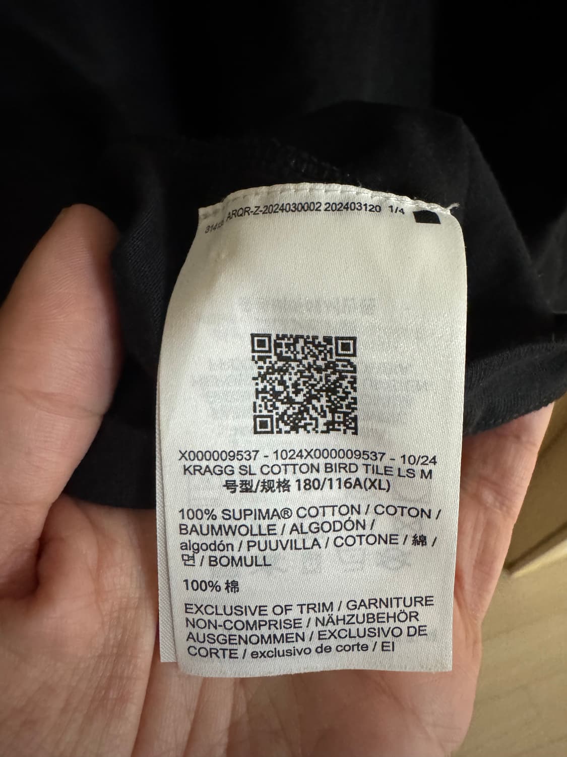 아크테릭스 Kragg SL 롱슬리브 블랙 XL 상품이미지4