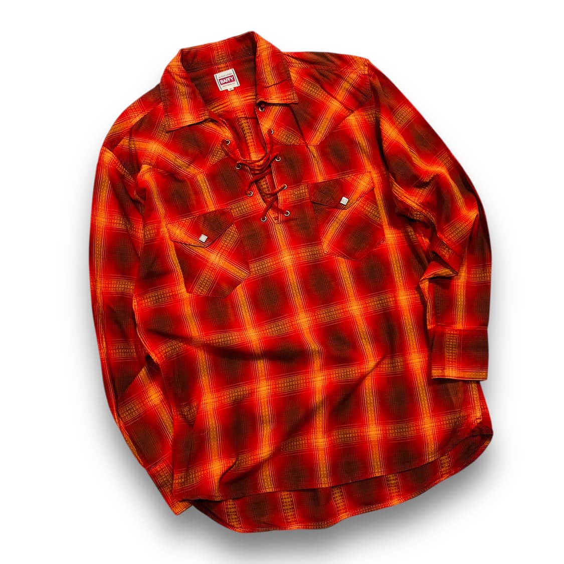 BAFFY active scene red western shirt 상품이미지2