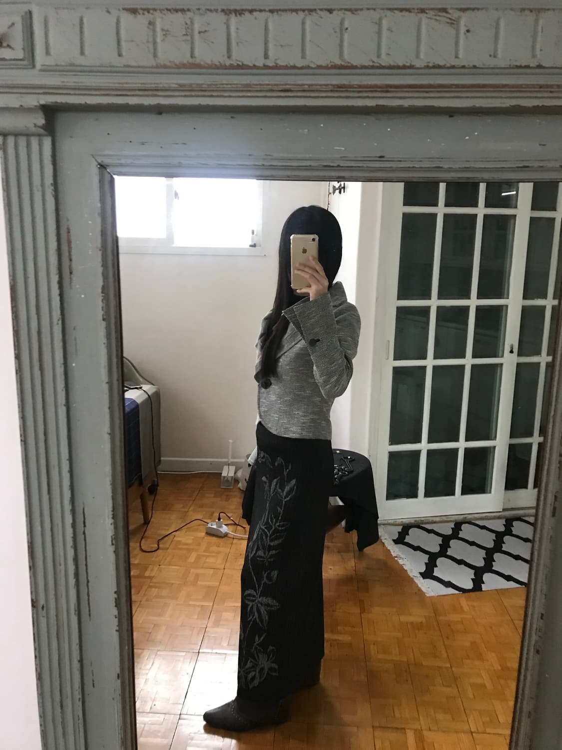 vintage pattern skirt 상품이미지5