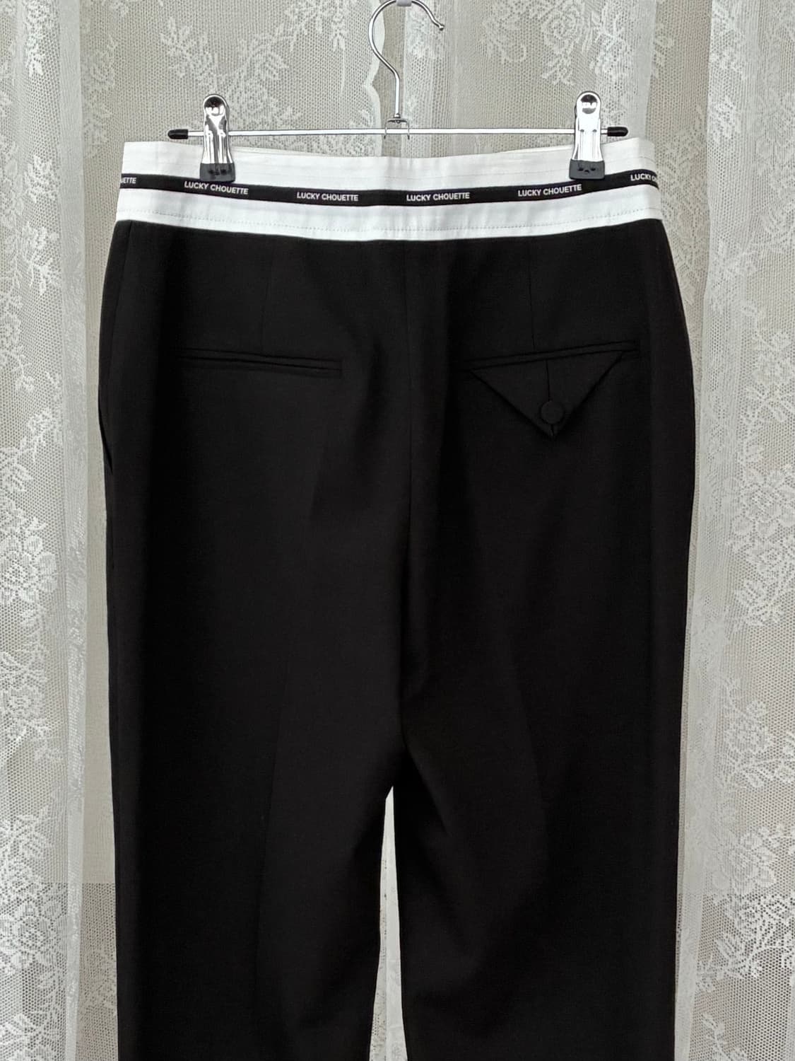 36) 럭키슈에뜨 23fw 슬랙스 블랙 상품이미지4