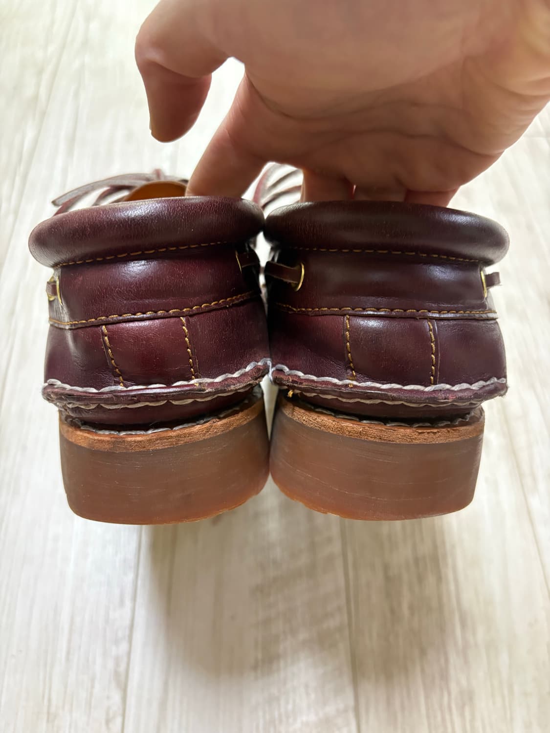 팀버랜드 3아이 보트슈즈 버건디 270 상품이미지5