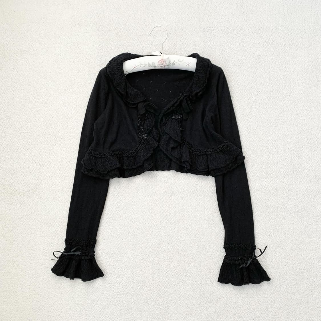 핑크하우스 블랙 볼레로 가디건 상품이미지2