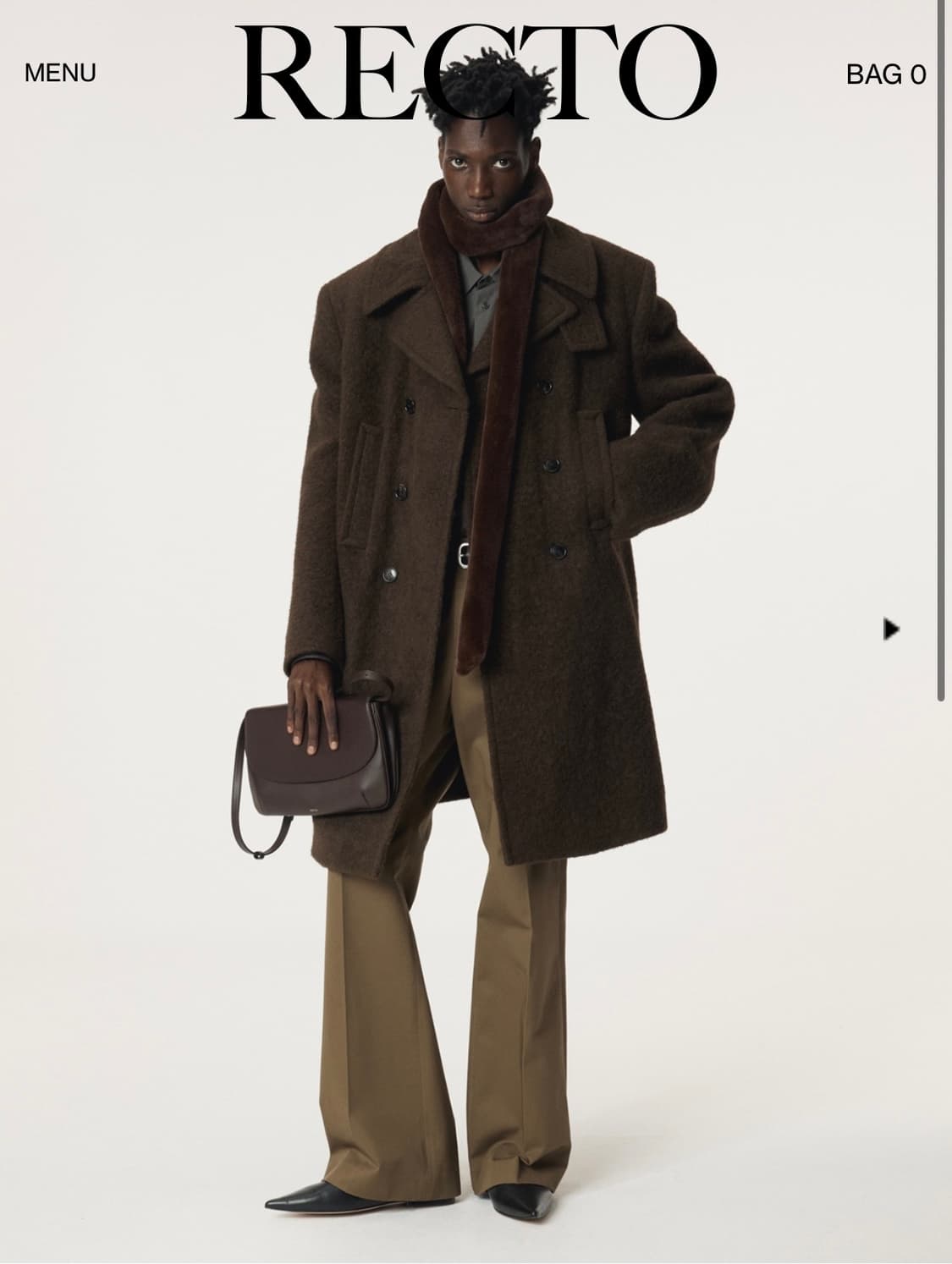 렉토 라마 울 빈티지 피코트 L 새상품 상품이미지3