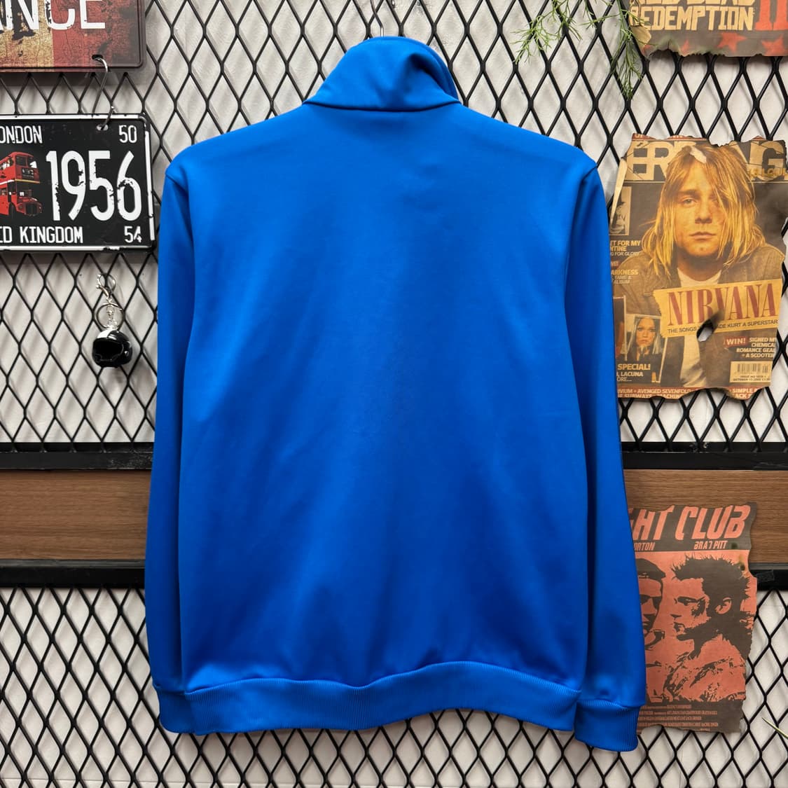 아디다스 아디컬러 클래식 트랙 자켓 전면 로고 포인트 블루 상품이미지2