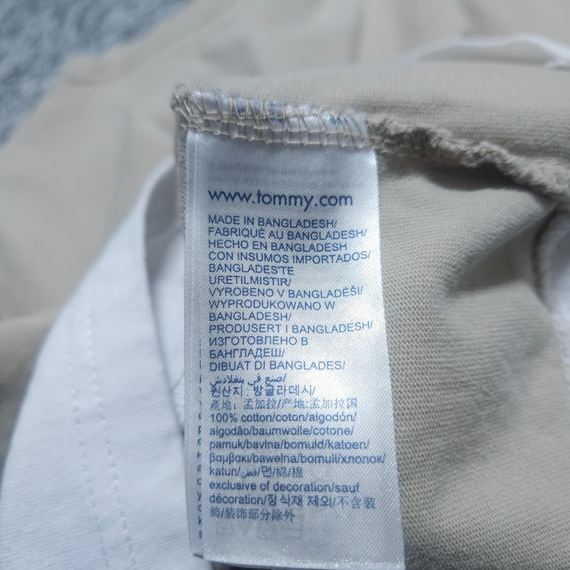 타미힐피거) M 남자 레이어드 반팔라운드티 / 왕눈이샵 상품이미지7