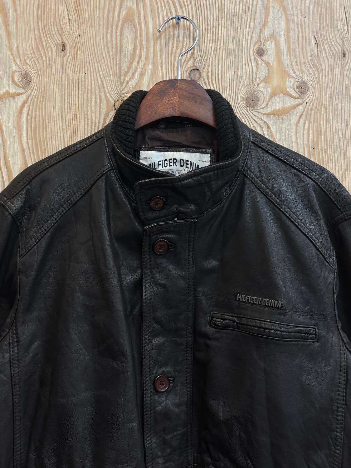 타미힐피겨 데님 레더 봄버 자켓 상품이미지2