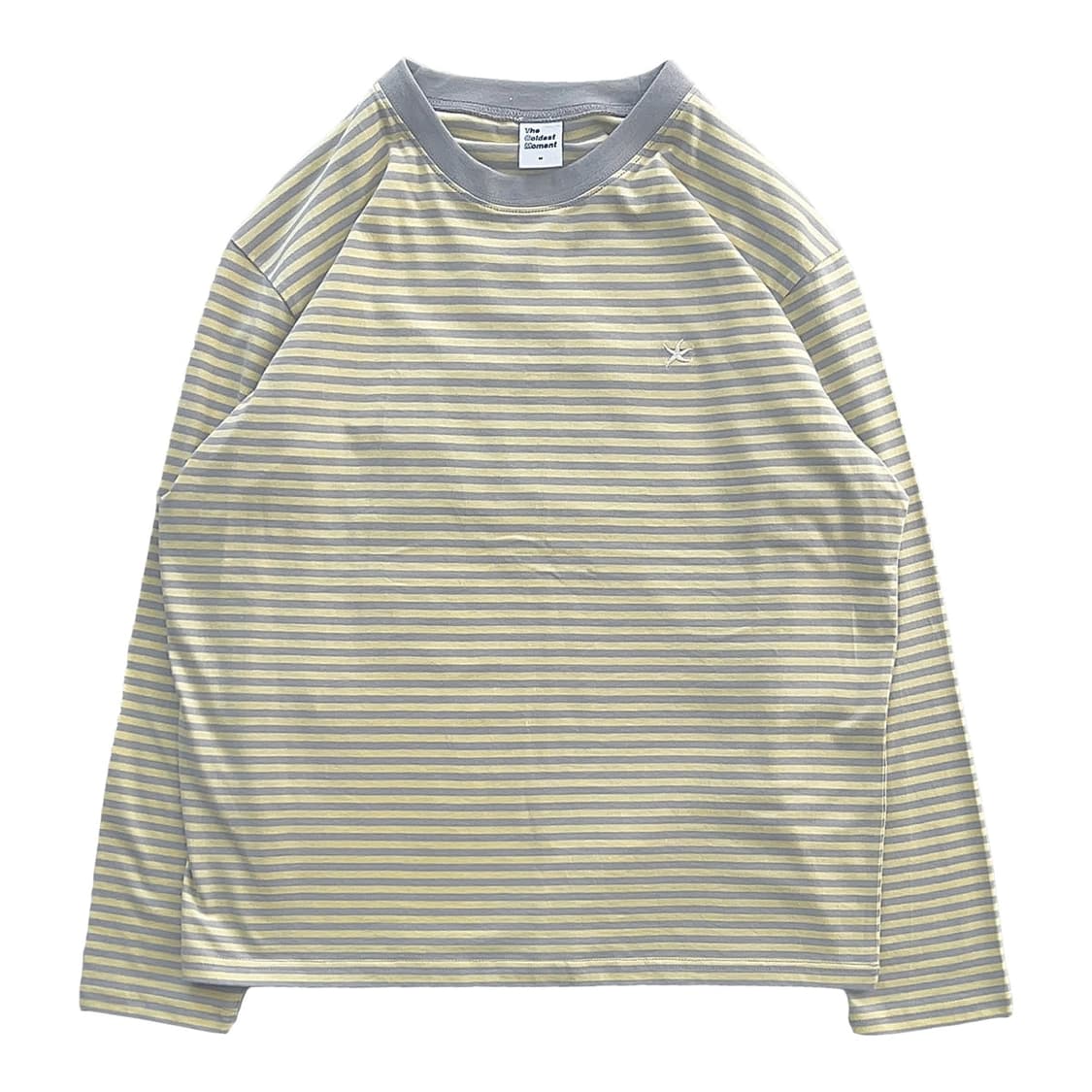 TCM mini logo stripe long sleeve yellow 상품이미지1