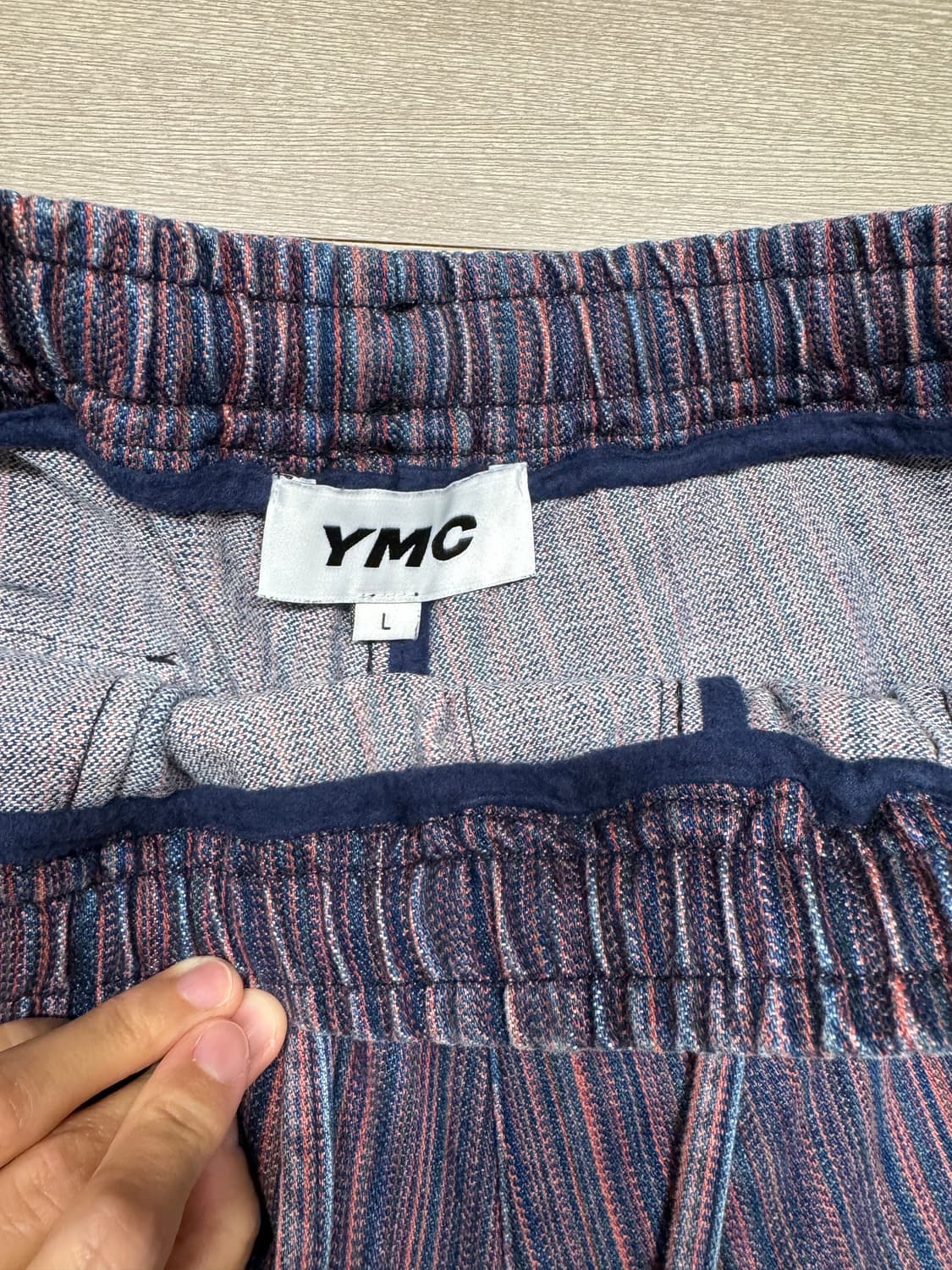 YMC 스트라이프 버뮤다 쇼츠 L사이즈 상품이미지7