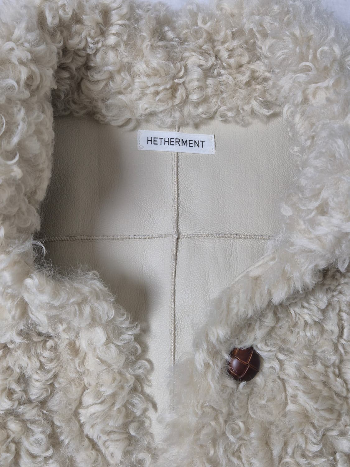 헤더먼트 이자벨 컬리 퍼 자켓 오트밀트 상품이미지7