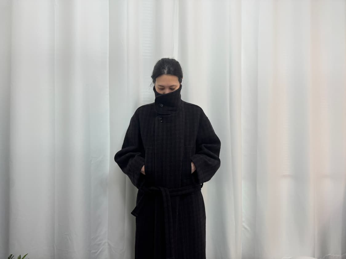 르메르 Wool Check Bathrobe Coat 상품이미지4