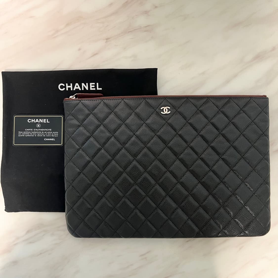 샤넬 캐비어 클러치 상품이미지1