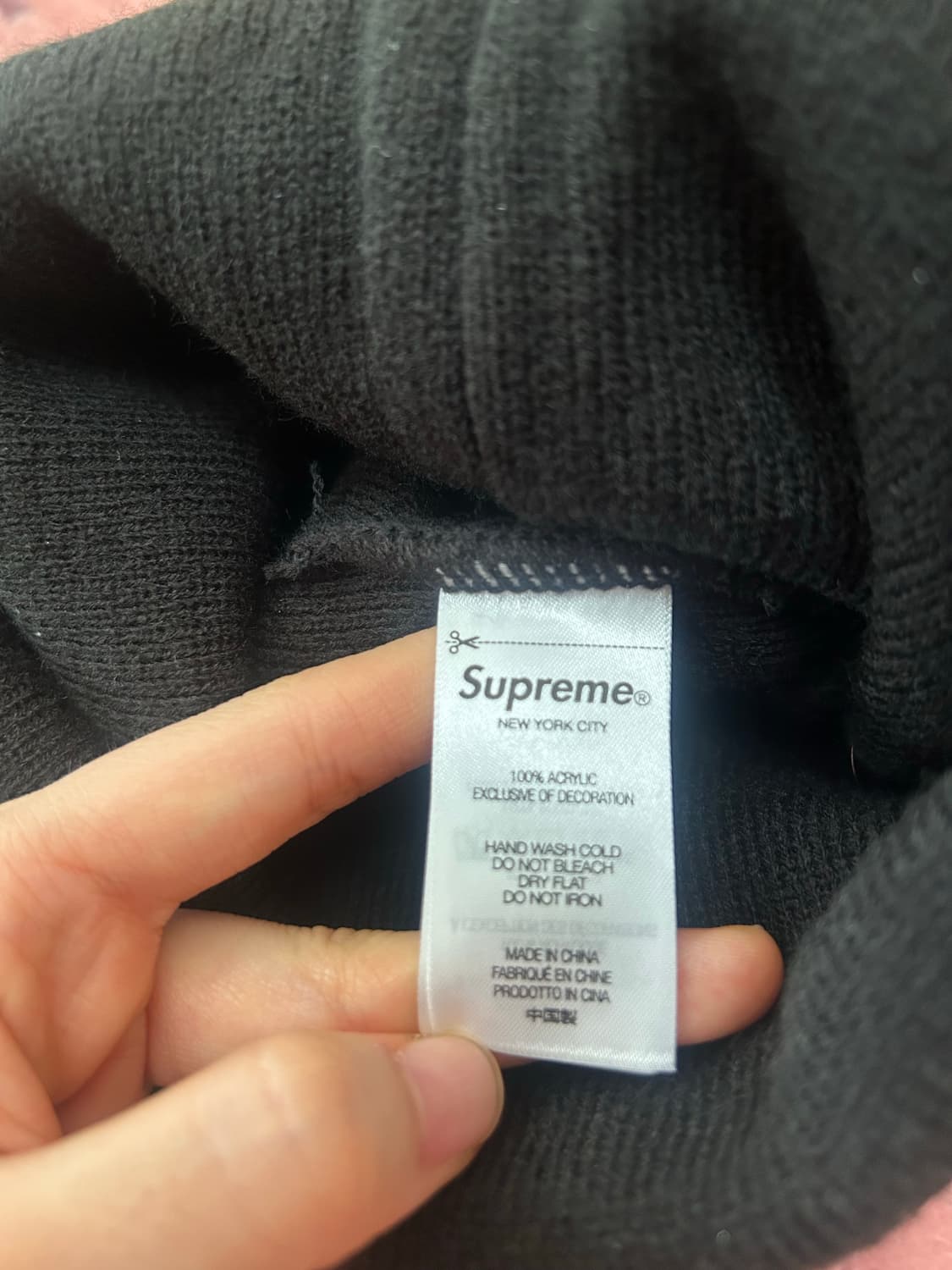 슈프림x주욕 비니 상품이미지3