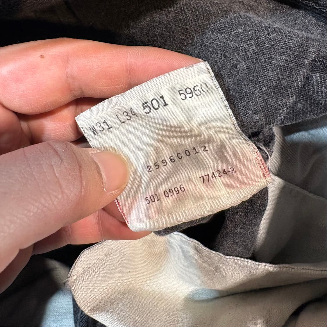 [31X34] LEVI's 리바이스 501 90‘s 흑청 데님 팬츠 상품이미지9