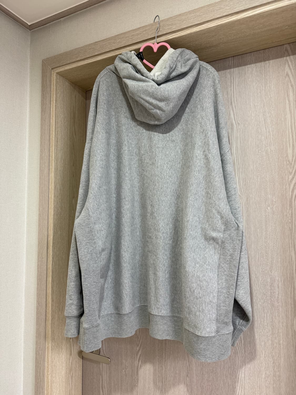 갭 오버핏 그레이 후드 상품이미지4