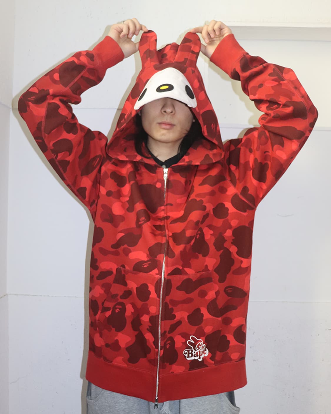 베이프 x 산리오 마이멜로디 풀집 후디 상품이미지1