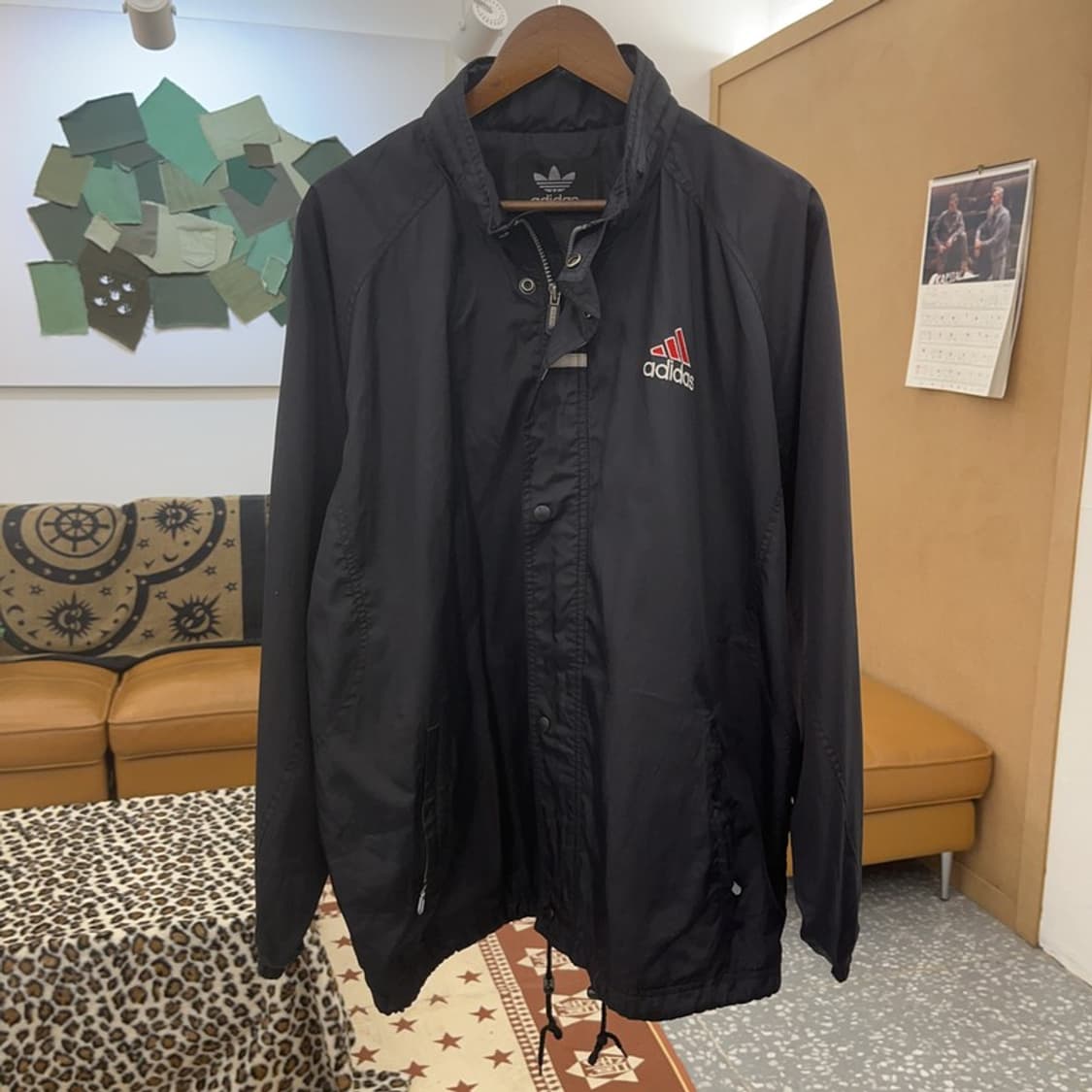 아디다스 올드스쿨 빅로고 오버핏 바람막이 자켓 105 C08905 상품이미지3