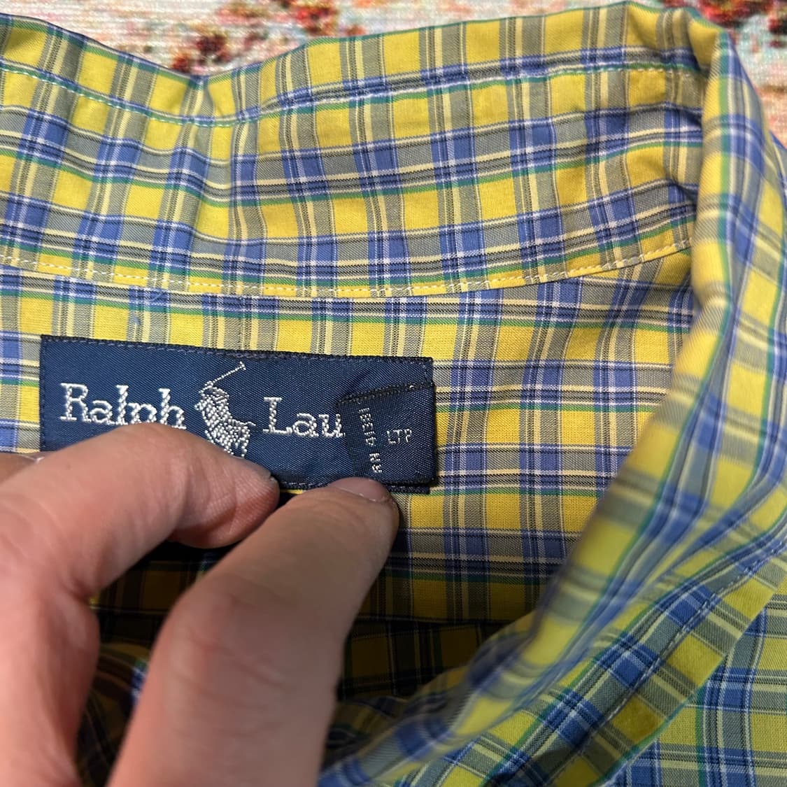 [2XL] 90s 폴로 랄프로렌 체크셔츠 상품이미지3