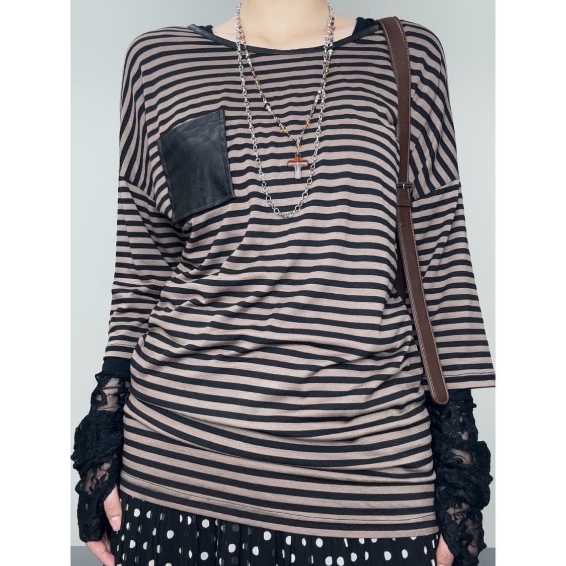 빈티지 스트라이프 티셔츠 상품이미지1