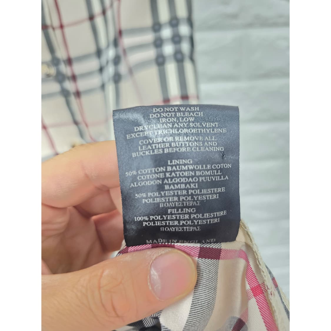 버버리 런던 체크 반팔 원피스 S 상품이미지3