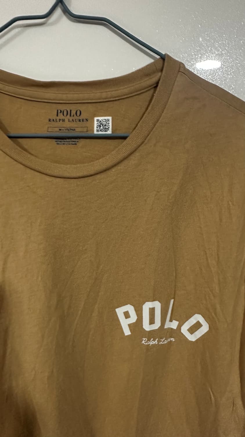 폴로 랄프로렌 로고 브라운 반팔 티셔츠 M 상품이미지2