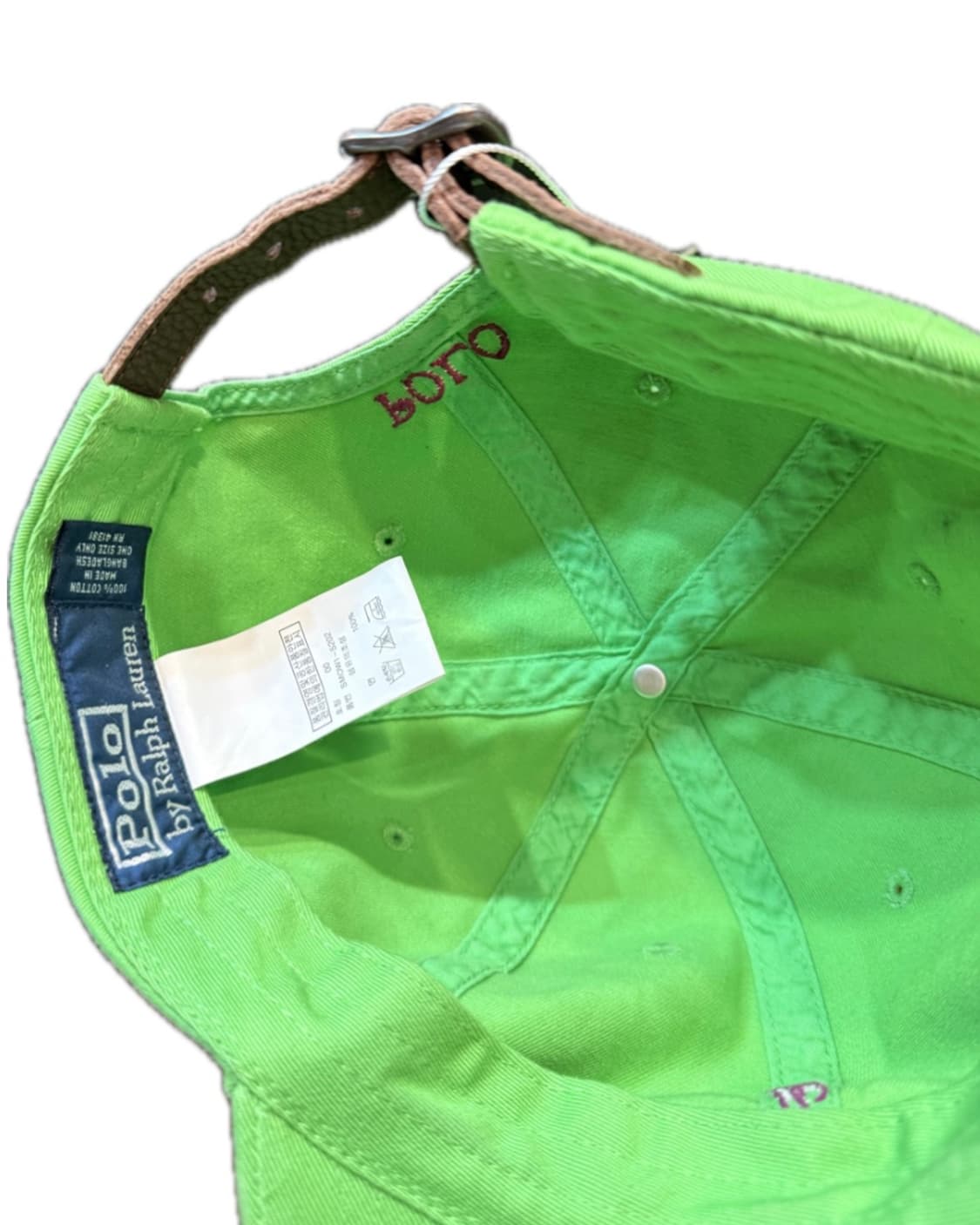 폴로 랄프로렌 볼캡 연두 그린 상품이미지2