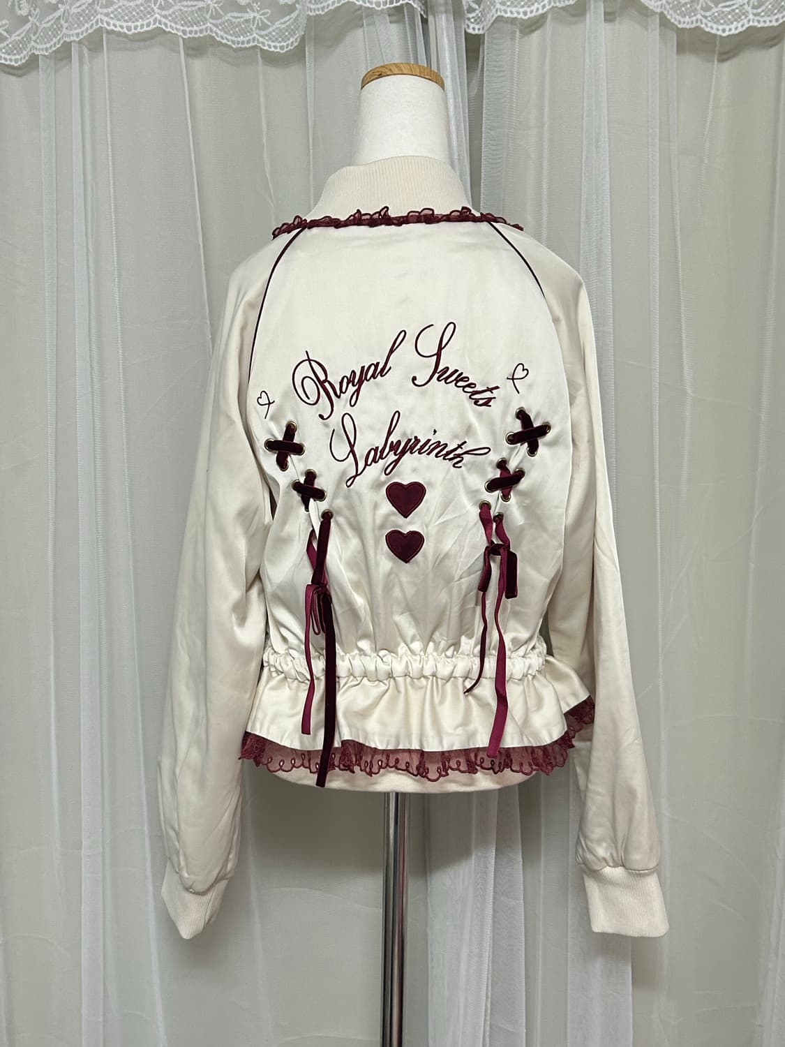 리즈리사 레이스 아일렛 폼폼자켓 라떼갸루 히메갸루 상품이미지2