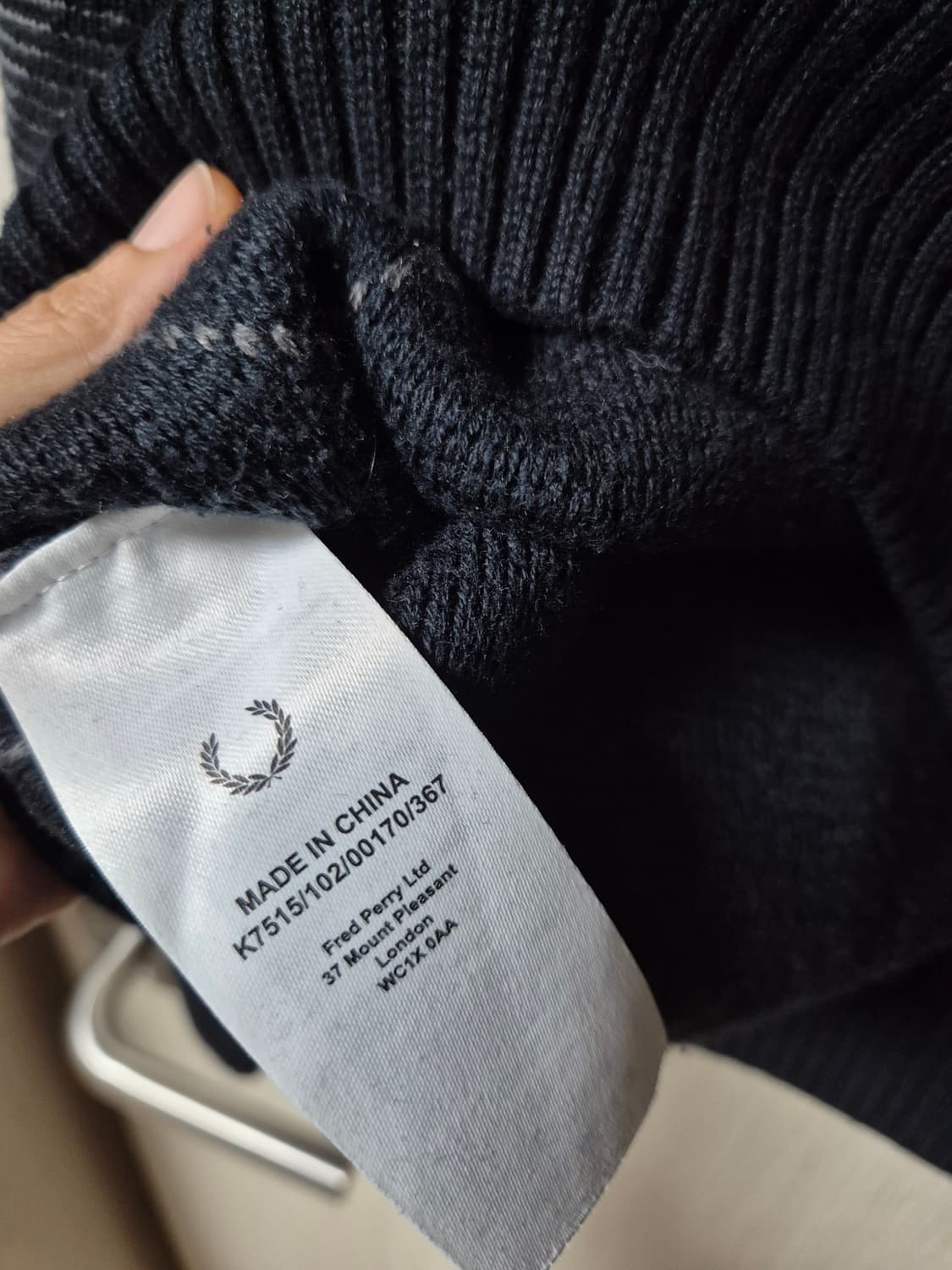 프레드페리 아가일 니트  M 남성 스웨터 상품이미지7