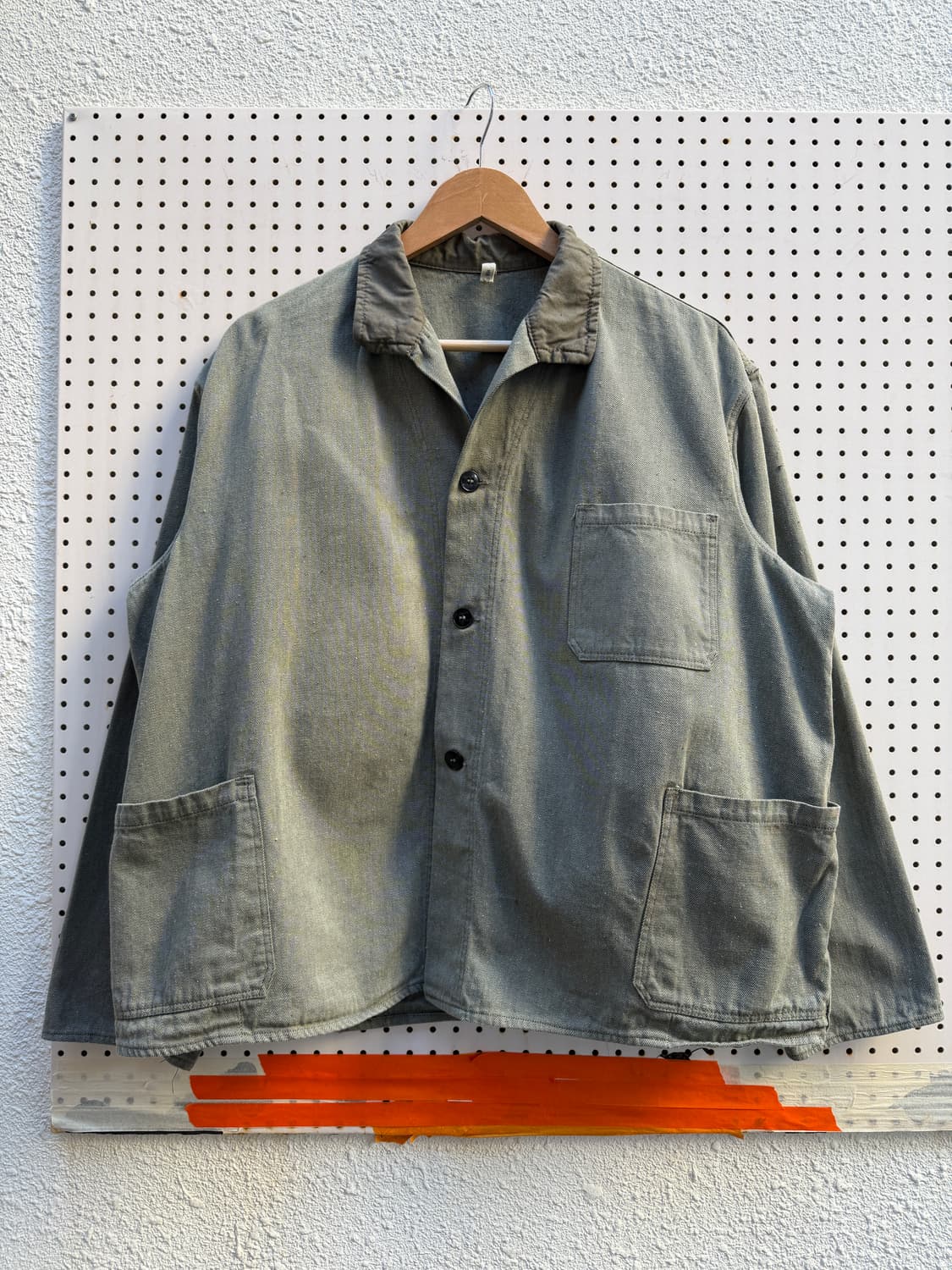 OLD EURO VINTAGE GREY KHAKI 빈티지프렌치워크자켓 상품이미지1