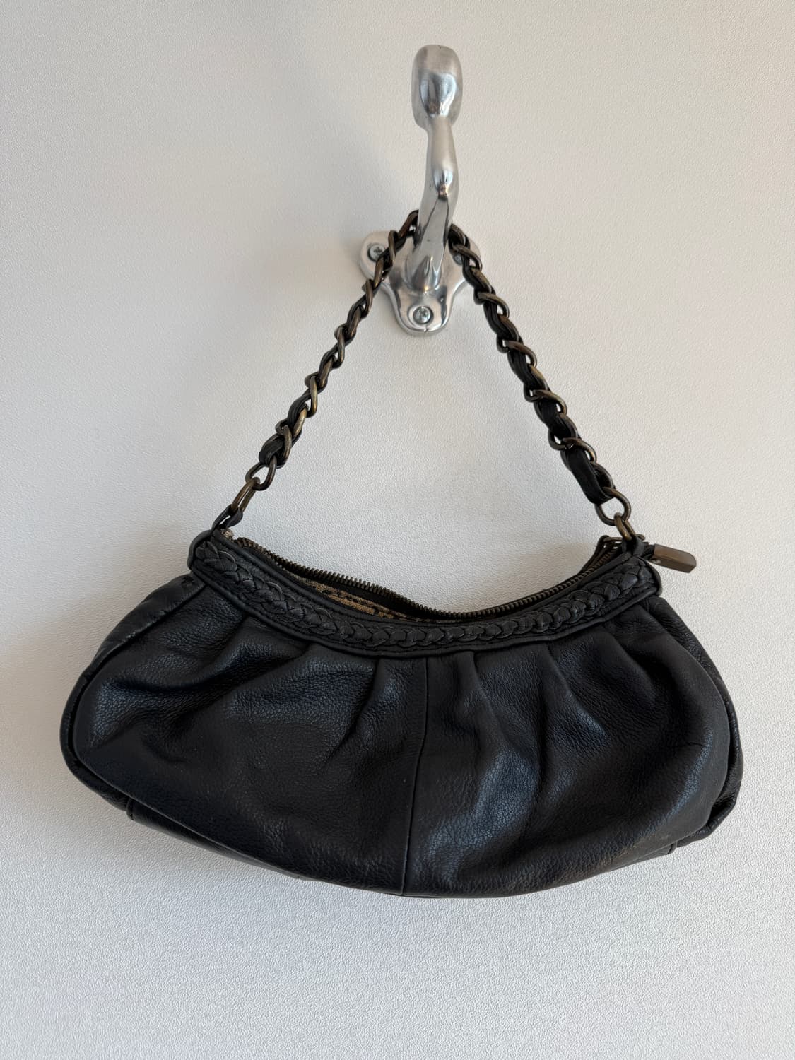 Pre owned 레더 미니 숄더백 상품이미지2