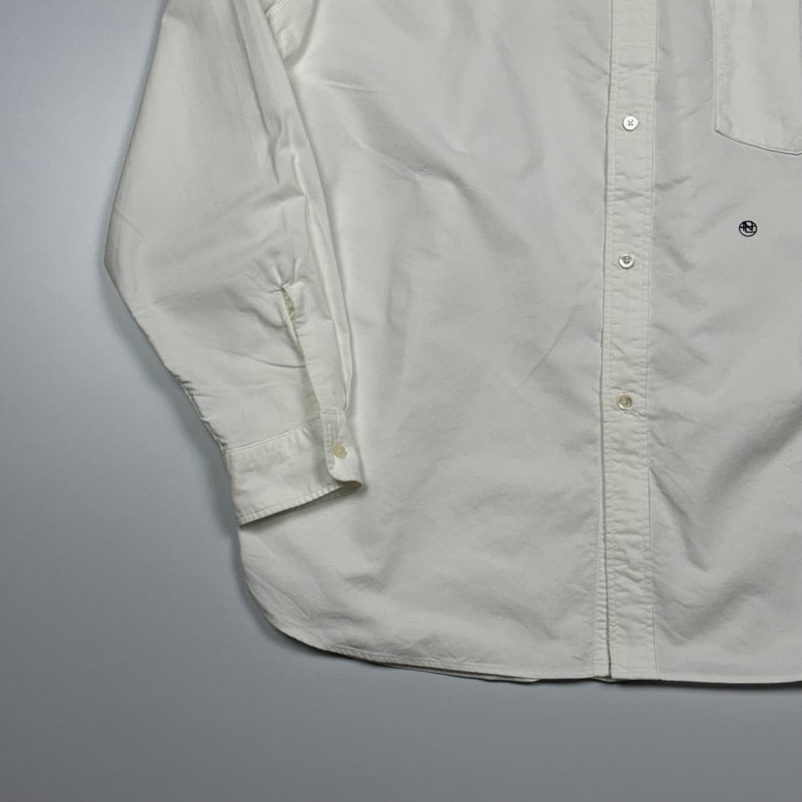 (105) 나나미카 버튼다운 윈드 셔츠 화이트 상품이미지4