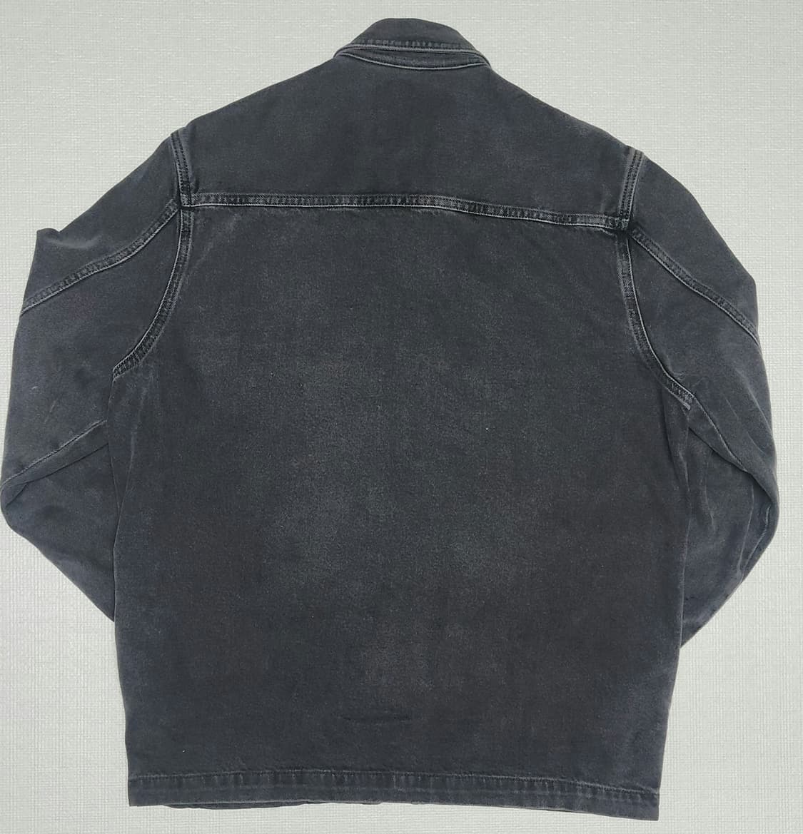 (COS) 코스 블랙 데님 오버핏 집업 자켓(100) 상품이미지3