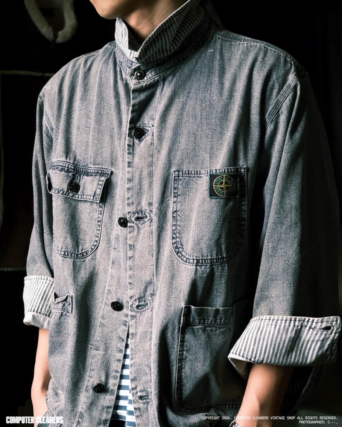 86SS 스톤아일랜드 피그먼트 랩스 초어 자켓 상품이미지3