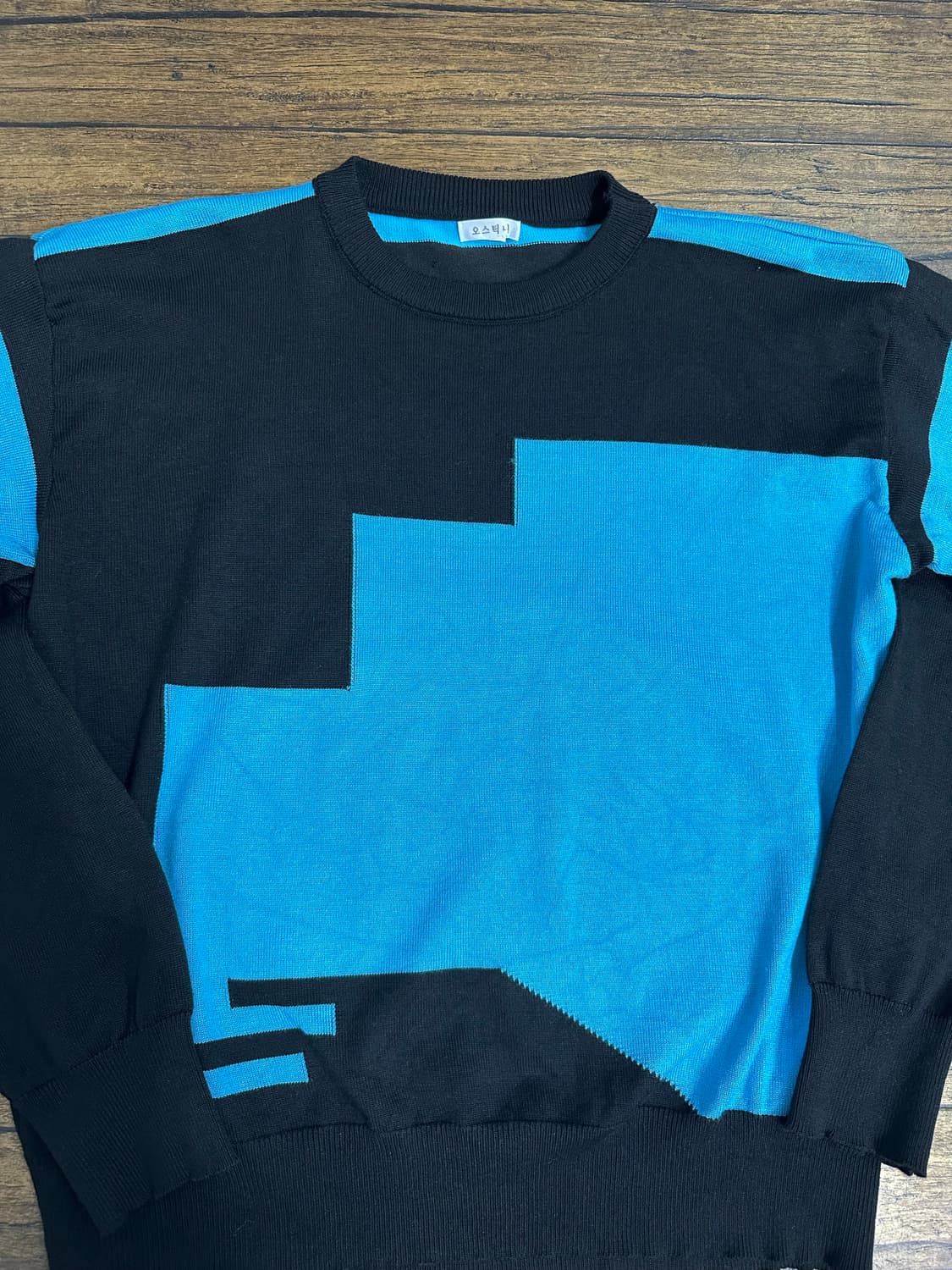 오스틱니 컬러 블록 골프니트 M-L 상품이미지2