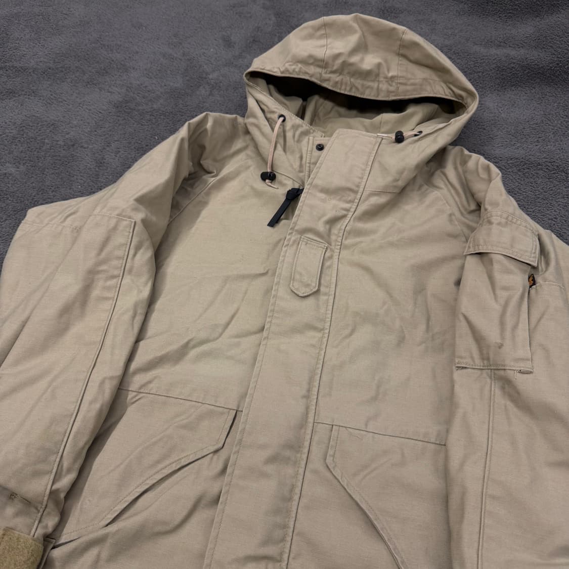 [정품/M] 90s 레어 알파인더스트리 빈티지 사막 밀리터리 자켓 상품이미지1