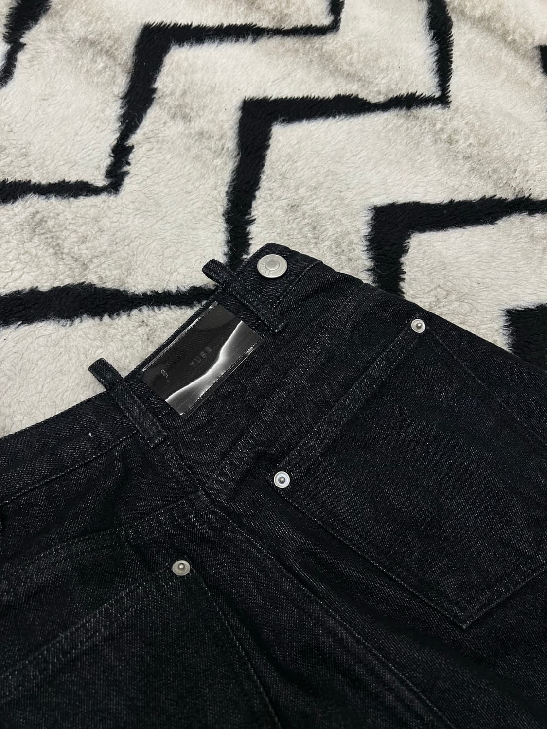 [S]YUSE 하이웨스트 부츠컷/흑청 상품이미지1