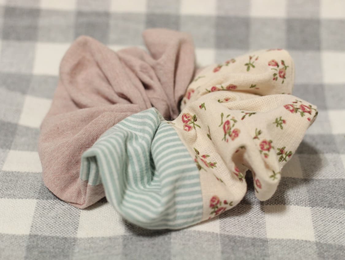 핸드메이드 모리걸 패치워크 스크런치 * 패치슈슈 상품이미지2