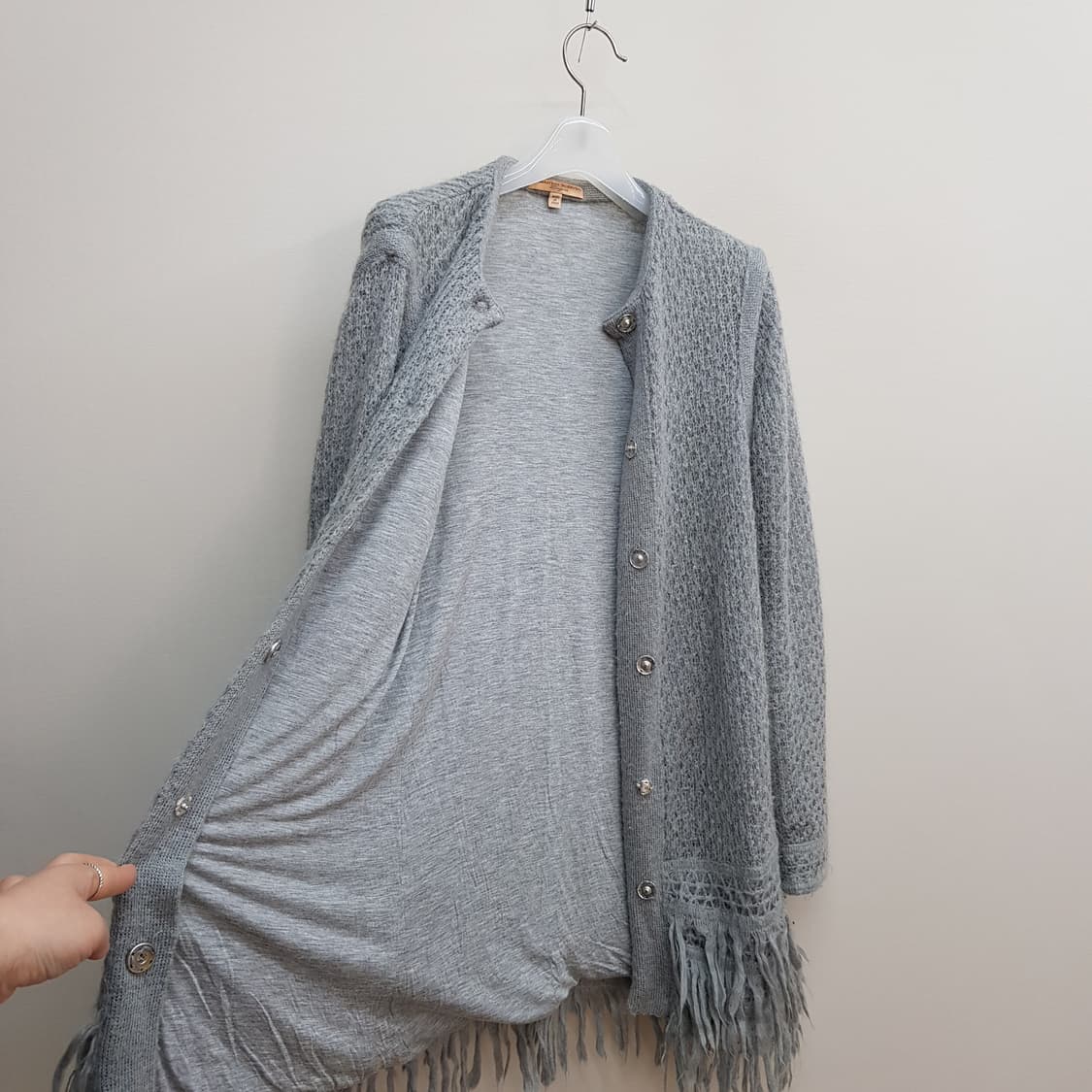 에르마노 설비노 Ermanno Scervino 프린지  가디건 85사이즈 상품이미지6