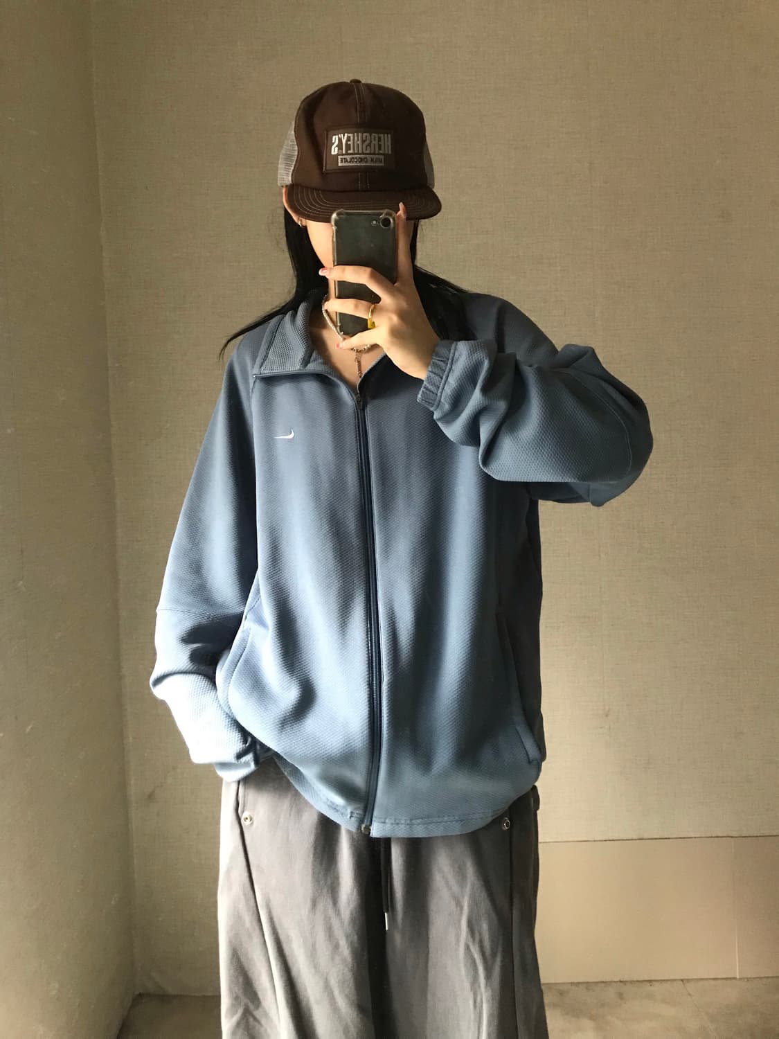 나이키 연하늘 코튼 집업 상품이미지3