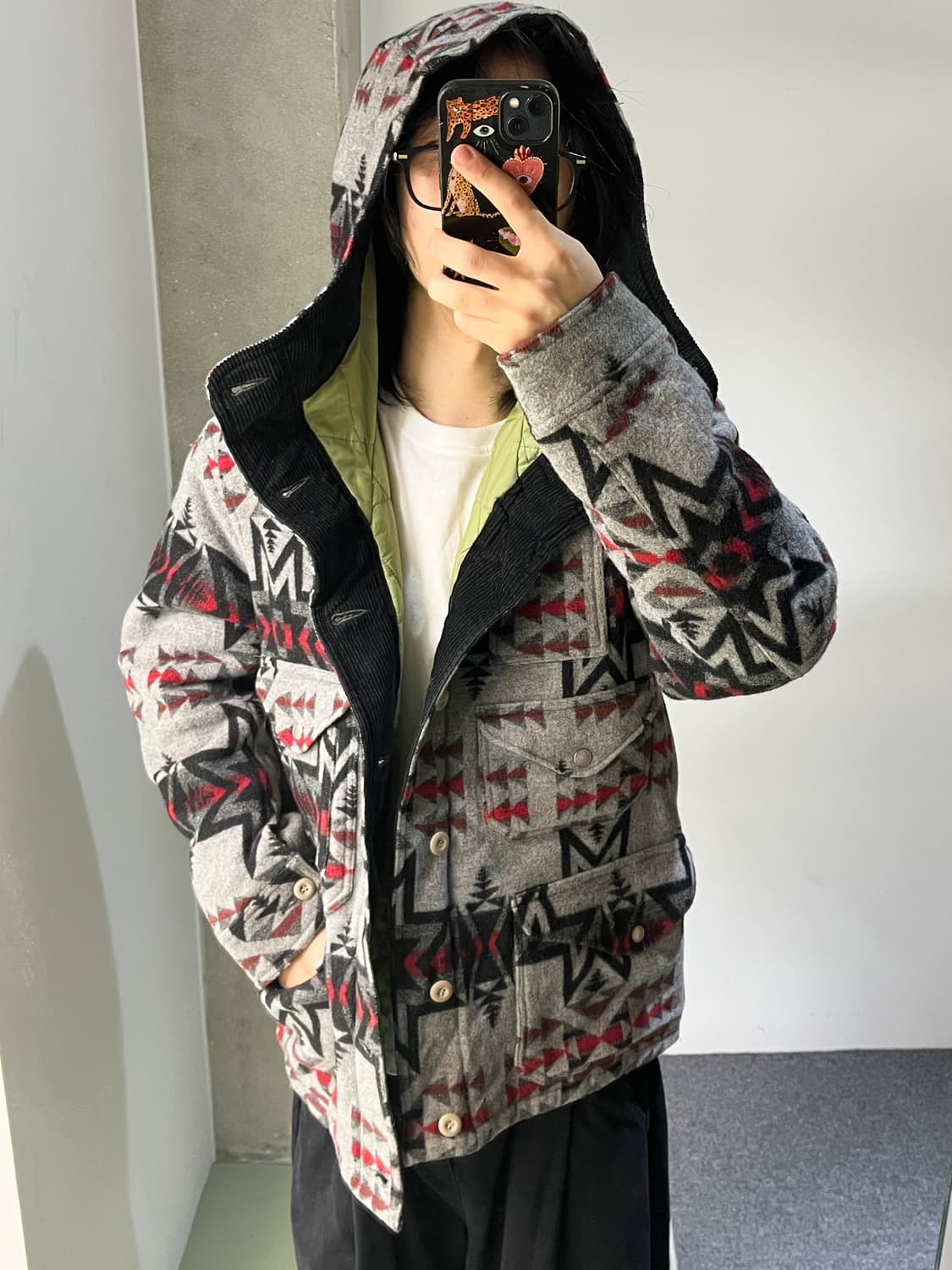 스펙테이터 에스닉 울 후드 코트 상품이미지3