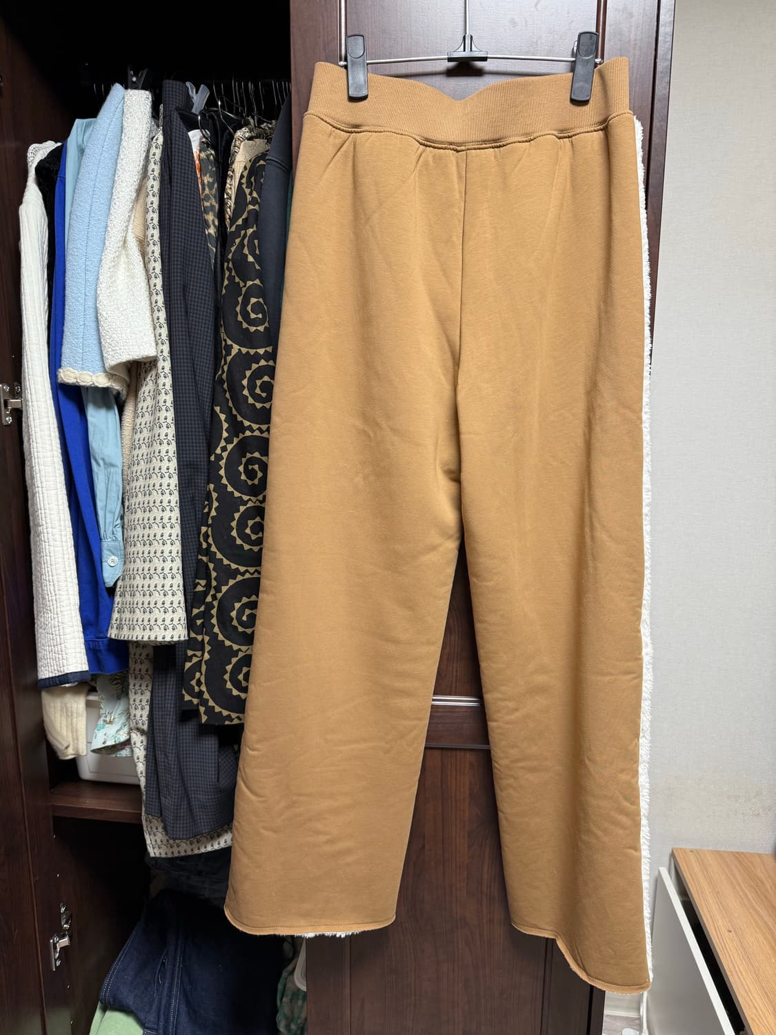 UGG 어그 플리스 양털 팬츠 방한 패딩 스키 겨울 브라운 체스넛 XS 상품이미지7