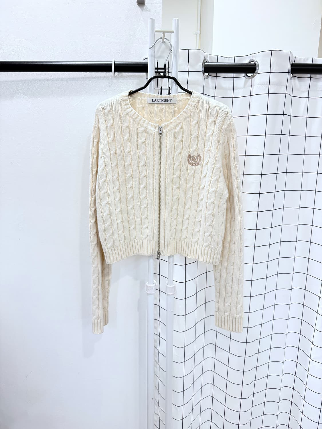 라티젠 집업 케이블 가디건 상품이미지2
