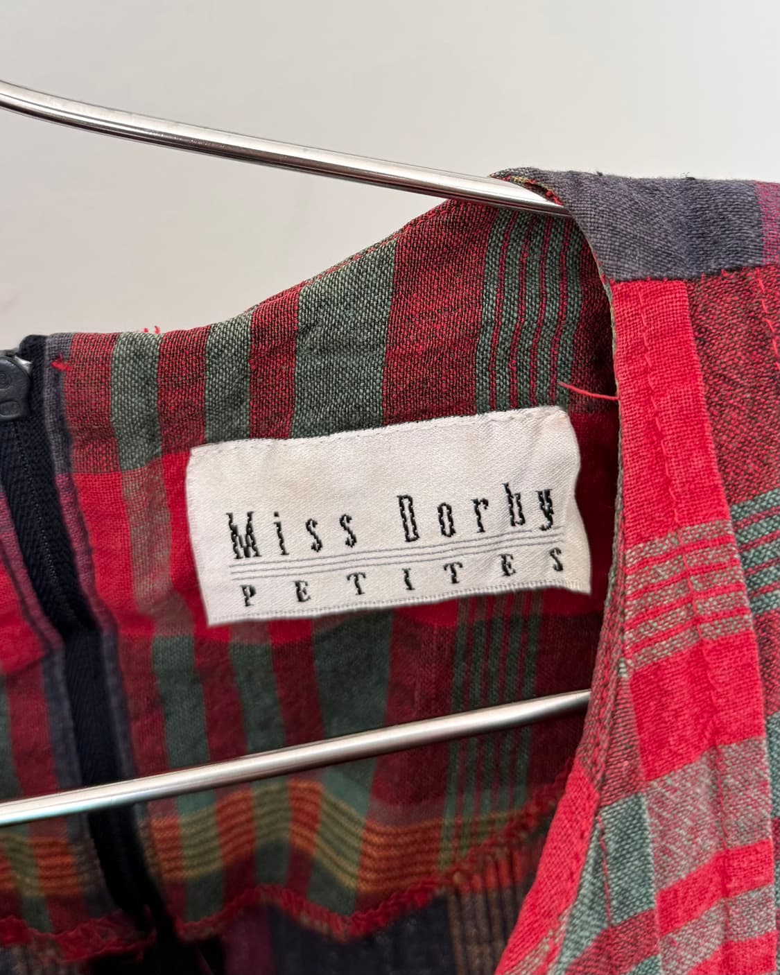 빈티지 체크 원피스 상품이미지5