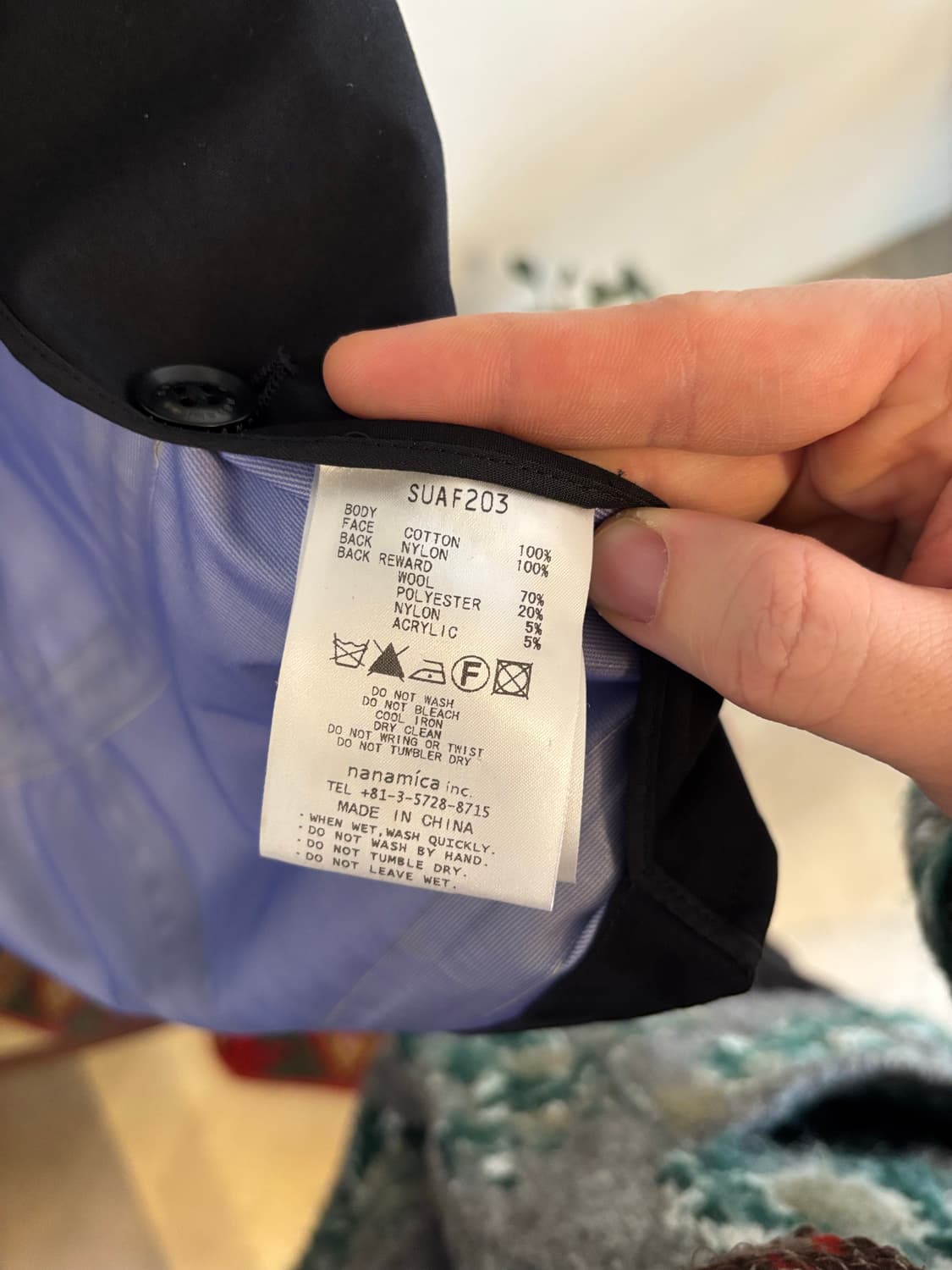 나나미카 블랙 고어텍스 자켓 상품이미지6