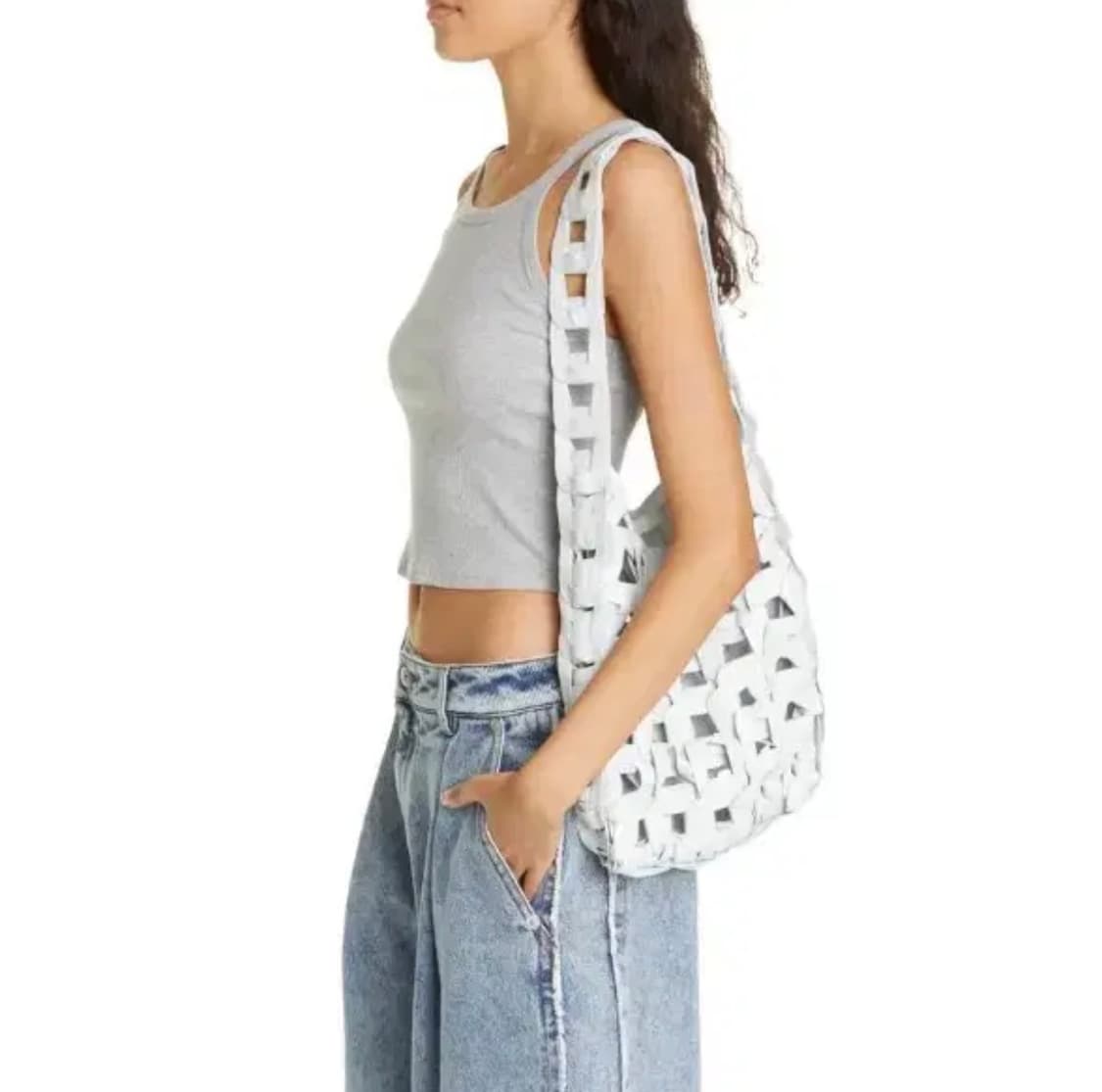 [m] sc103 x ssense 링크 레더 백 올블랙 상품이미지7