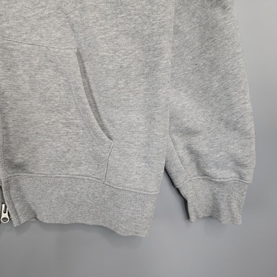 예일 YALE 베어 자수 후드집업 그레이 S 상품이미지3