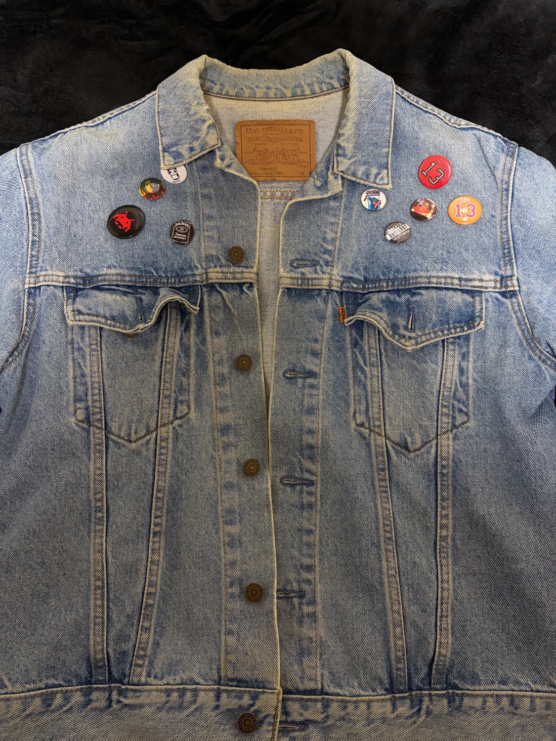 90‘s 리바이스 오렌지탭 트러커 데님자켓 L(42)사이즈 상품이미지2